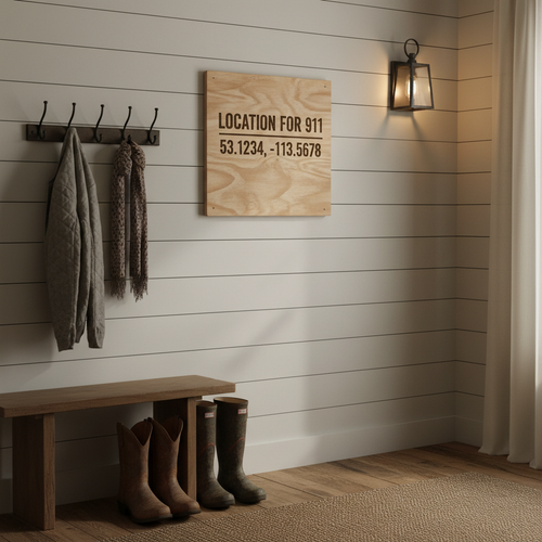 Sign Entryway Mockup - Two Line